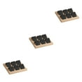 thumbnail image 1 of Maytalsory Rustic Wood Earring Card Holder with Tray for Jewelry Display Showcasing Collection 6 Pair Black 3Set, 1 of 6