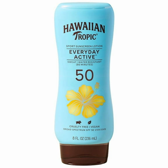 Hawaiian Tropic Everyday Active Lotion Sunscreen SPF 50 8.0 fl oz Pack of 3