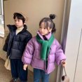 thumbnail image 4 of Esaierr Boys Girls down Puffer Jacket for Kids Baby ，Toddler Autumn Winter down Coat Thick Warm Outwear Short Standing Collar Casual Kid Cotton Snowsuit Jacket for 2-8Y, 4 of 7