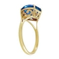 thumbnail image 2 of Galaxy Gold 14K Yellow Gold 6.3 Carat Natural 10 mm Heart-Shaped Blue Topaz Heart Ring - December Birthstone - Communication & Serenity - Sizes 5.5 to 11 - Fine Jewelry for Women, 2 of 2