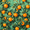 Orange Tree Pattern, variant on FORMRS Travel Umbrella Folding Auto Open Close Windproof Rain UV Protection, Orange Tree Pattern