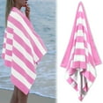 thumbnail image 2 of CMrtew ‌‌Extra Large Beach Towel 40x80" Plush Thick Cotton Striped Pool Towel for Adults, Quick Dry Oversized Swimming Towel for Men & Women, 2 of 8