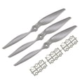 thumbnail image 1 of Hélices RC CW 10x7 Pulgadas 2-Palas para Avión Nylon Gris 3Pcs con Anillos Adaptadores, 1 of 4