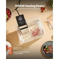 thumbnail image 4 of VEVOR Sous Vide Precision Cooker, 1500W Sous-Vide Cooking Machine, Immersion Circulator with LED Digital Display, Adjustable Screw Clamp, Fast-Heating, Accurate Temperature & Timer Control, Sous-Vide, 4 of 9