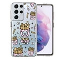 thumbnail image 1 of MUNDAZE Samsung Galaxy S21 Ultra Cute Valentine Pink Love Hearts Fries Before Guys Double Layer Phone Case Cover, 1 of 3