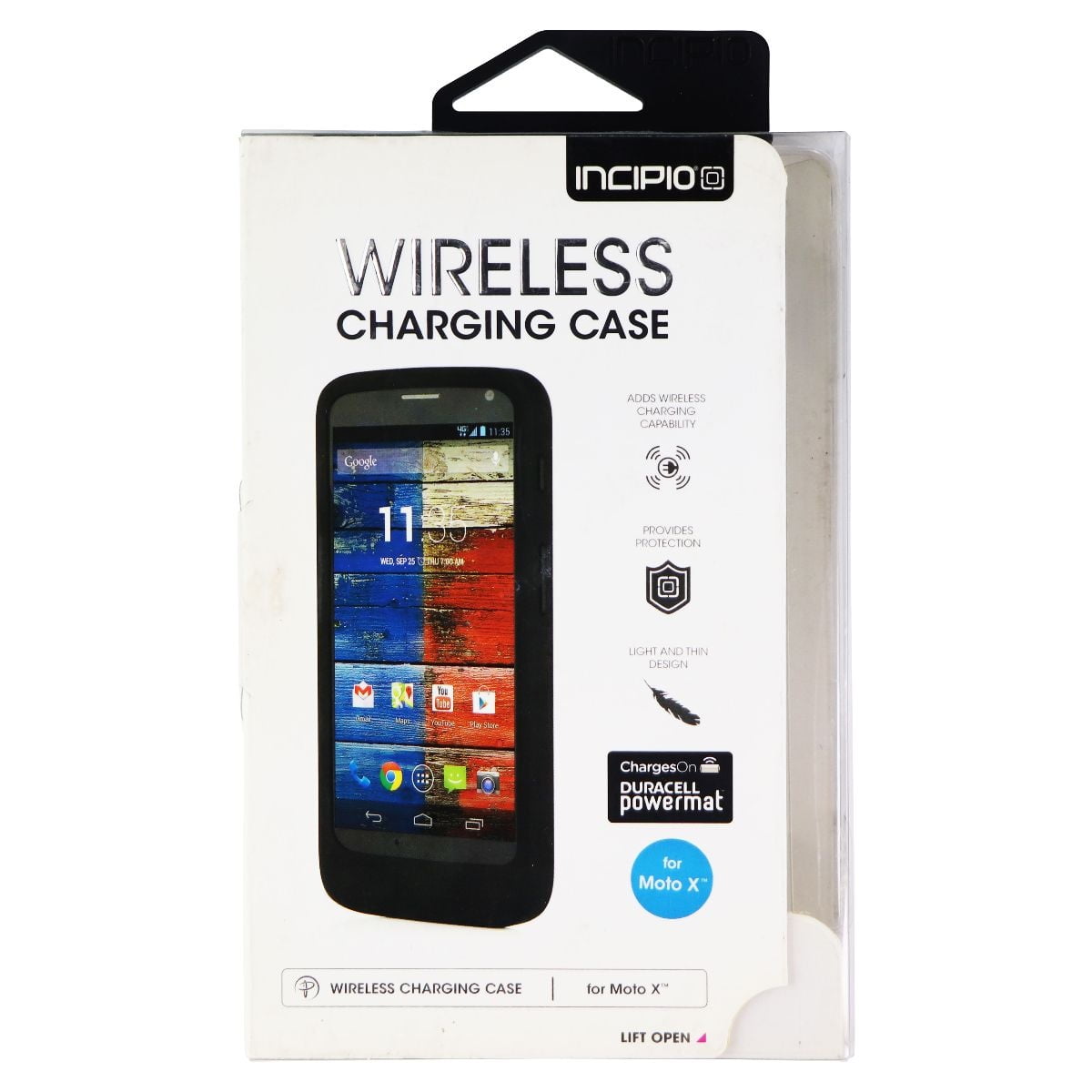 Incipio Wireless Charging Case for Motorola Moto X (XT1058) Smartphones -  Blue 