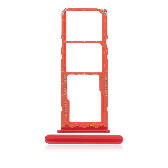 Replacement Dual Sim Card Tray Compatible For Samsung Galaxy A10 (A105 / 2019) (Red)