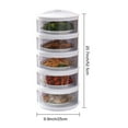 thumbnail image 6 of sunsanly Insulated Vegetable Cover Multi-layer Stackable Food Box Anti-fly Dust-proof Heat Preservation Kitchen Supplies Picnic BBQ Helper, 6 of 7