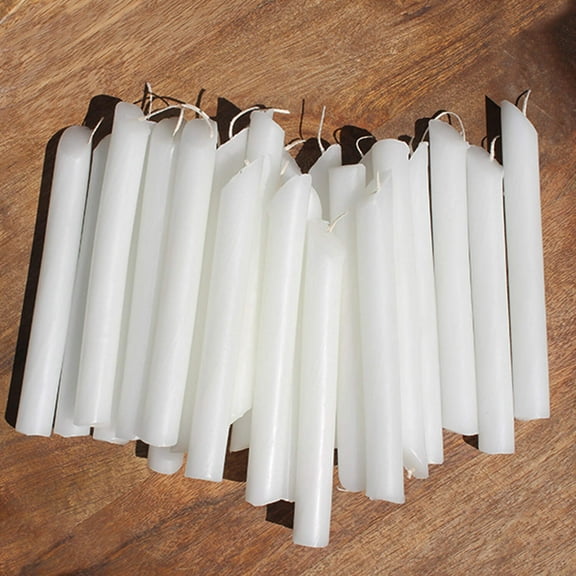 White Drip Candle 25 Pack
