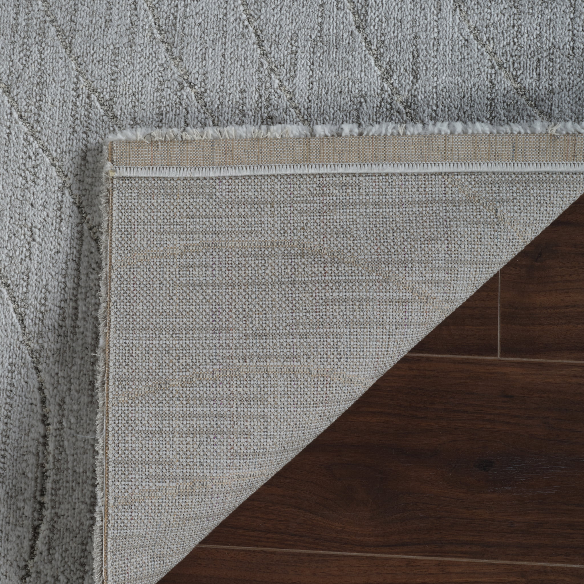 Tapis d'interieur abstrait Rug Branch Casa, gris, moderne - Salon, chambre, salle a manger et cuisine<br>