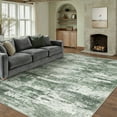 thumbnail image 3 of BERTHMEER Washable Rugs 9'x12' Large Area Rugs for Living Room Bedroom Abstract Non Slip Office Dining Room Farmhouse Green Modern Contemporary Carpet, 3 of 7