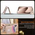 thumbnail image 7 of Decase for iPhone 17 2025 Case with Card Holder, Heavy Duty Shockproof Soft TPU Back Flip Leather Wallet Phone Cover,RFID Blocking Flip Credit Card Holder Wallet Phone Cover,Rosegold, 7 of 7