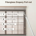 thumbnail image 5 of 3 Pack 12"White Curtain Pull Rod, Fiberglass Blind Wand Replacement Part with Hook, Window Blind Tilt Wand, 5 of 6