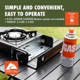 thumbnail image 6 of Ozark Trail 2-in-1 Butane Griddle, Black, 7,650 BTU, Piezo-Electric 2.2kW, Outdoor Cooking, 6 of 11