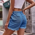 thumbnail image 5 of EDFBUYKRS Female Women Pants Casual Cargo Pants Women Plus Size 4X Womens Casual Shorts Summer Drawstring Elastic Waist Comfy Short with Pockets Xxl, 5 of 7