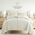 thumbnail image 4 of Lightweight Quilt Sets - Wrinkle Free - Coverlet Striped Pattern for King Size Bedding by Comfort Canopy, 4 of 12