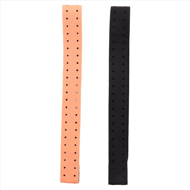 2 Piezas de Brazalete de Repuesto Ajustable y Transpirable Correa Suave para Monitor de Frecuencia CardíAca - (Negro + Naranja)