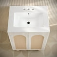 thumbnail image 4 of Plaisir II 24" Freestanding Bathroom Vanity in White Oak with 3-Hole Centerset Sink Top, 4 of 5