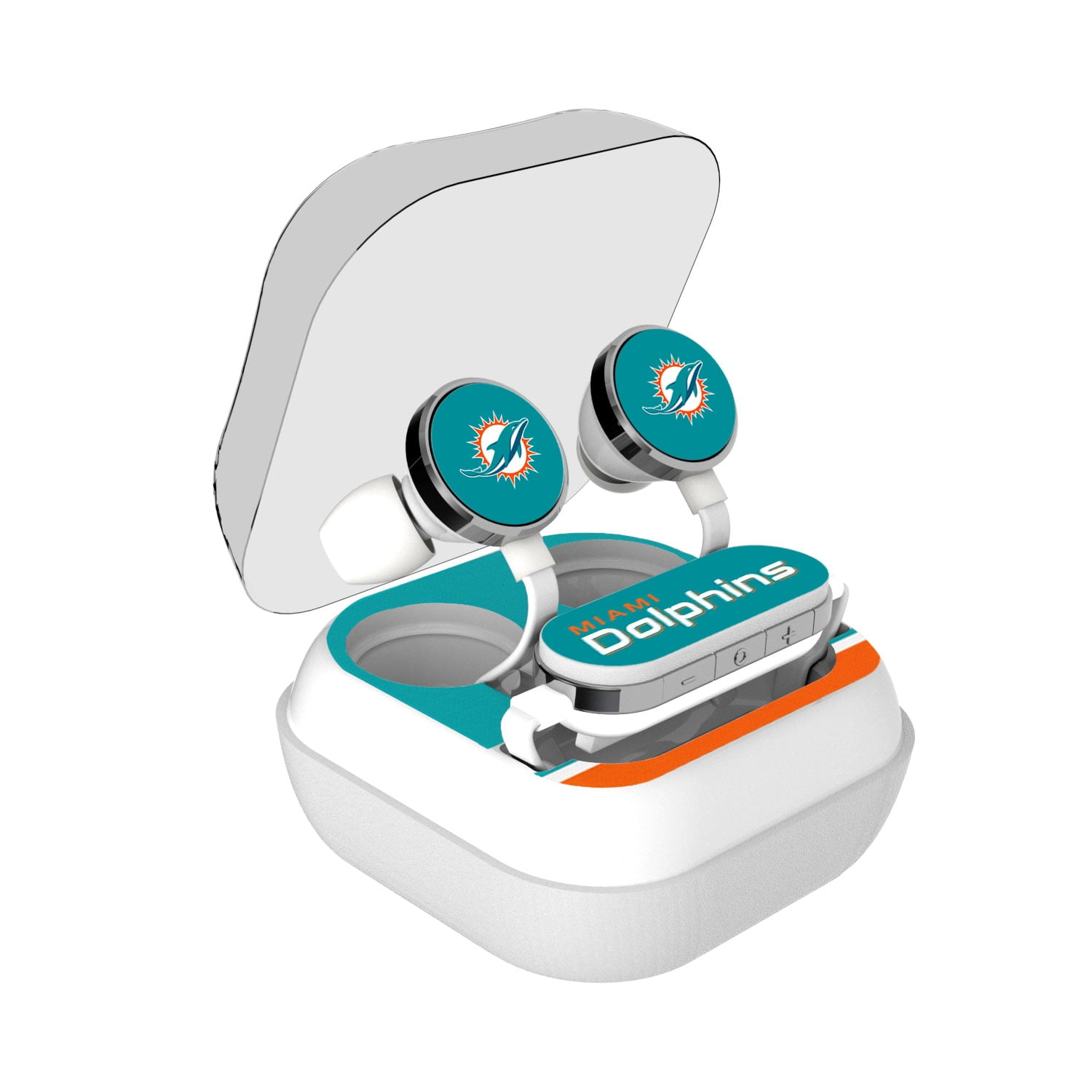 Strategic Printing Miami Dolphins Wireless Charger and Mouse Pad 