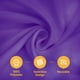 thumbnail image 2 of Mantel BRILLMAX de poliéster morado de 180 x 260 cm para mesa de 6 pies, 2 of 7