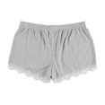 thumbnail image 2 of P.J. Salvage Womens Lace Design Pajama Shorts, Grey, Medium, 2 of 2