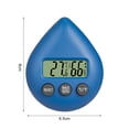 thumbnail image 4 of Happy Date Mini Teardrop-shapedHygrometer Thermometer Digital Fahrenheit Temperature Humidity Meter Gauge LCD Display Indoor Thermometer Hygrometer for Greenhouse and Office, 4 of 8