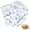 Flower&Bird-Blue, variant on 100 PCS Dry Waxed Deli Paper Sheets, 12x12 inch Sandwich Wrapping Pink Checkered, Greaseproof Food Basket Liners for Burger, Wax Paper Sheets for Wrapping Bread (Brown)