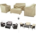 thumbnail image 3 of Patio Furniture Covers,Outdoor Furniture Cover Waterproof,Patio Furniture Set Covers for 4 Piece Outdoor Conversation Set,Patio Covers Set (Beige), 3 of 17