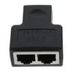 thumbnail image 1 of Plastic Ethernet Splitter Cable Adapter RJ45 Ethernet Cable Splitter Adapter, 1 of 8
