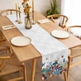 thumbnail image 3 of Bohemian Floral Table Runner - 108 Inch Long, Kitchen Dining Table Runner Dresser Scarves, Retro Abstract Flowers Boho Ethnic Farmhouse Decor for Coffee Tables Wedding Party Banquet, 3 of 8