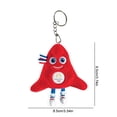 thumbnail image 2 of Peggybyg Paris 2024 Mascot Phryge Decorative Keychain Backpack Pendant Car Keys Holder, 2 of 4