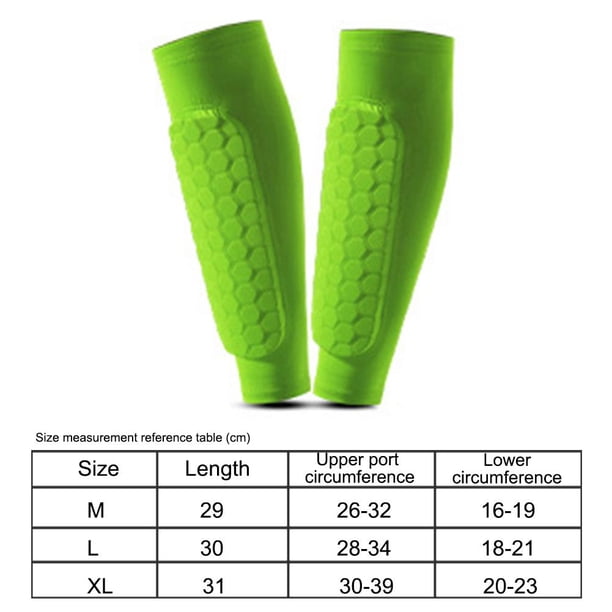 1 pieza de panal de abeja para la parte inferior de la pierna, accesorios de entrenamiento anticolisión (verde XL) Sywqhk Para Estrenar
