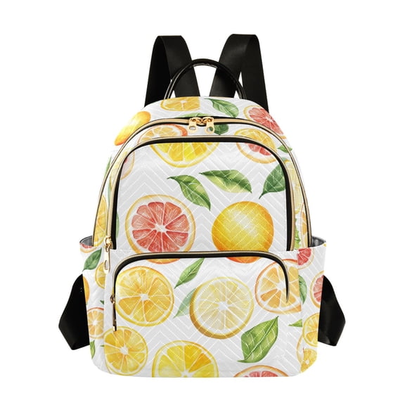 FORMRS Mini Backpack Purse for Women Travel Daypack Casual Shoulder Bag, Candy Lemon