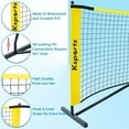 thumbnail image 3 of Ksports Regulation Size Pickleball Net 22 Feet Yellow, can be Used as Recreation Tennis or Badminton Net, Comprises of Pickleball Portable Net, 4 LED Shuttlecocks, Carry Bag and 2 Pickleballs, 3 of 8