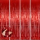 thumbnail image 1 of Cortina de aluminio con forma de oropel Backdrop Keyali, paquete de 4 unidades, 100 x 253 cm, color rojo, 1 of 7