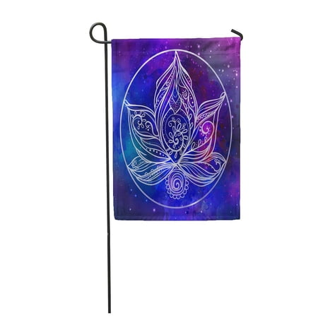 SIDONKU Ornamental Boho Lotus Flower Geometric for The and Stroud Garden Flag Decorative Flag House Banner 12x18 inch