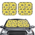 thumbnail image 2 of Xecao Honeybee for Foldable Car Sun Shades (2-Pack) offer sun protection with an easy-fold design for convenient windshield shading., 2 of 7