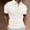 White, variant on KIHOUT Men's Solid Stripe Shirts Casual Turndown High Elastic Short Sleeve Pullover Blouse Clearance Daily Work Leisure Tops