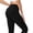 Black, variant on Leggings for Women Plus Size High Waist Split 7/8 Length Skinny Tights Casual Slim Fit Daily Leggings Workout Leggings