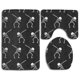 thumbnail image 1 of ABPHQTO Dabbing Skeleton Divertido Juego de alfombras de baño de 3 piezas Alfombra de baño Alfombra de contorno y tapa de inodoro, 1 of 2