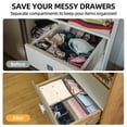 thumbnail image 2 of Sentryse Drawer Organizer for Clothes, Dresser Drawer Organizer, 12 Pack, Gray, 2 of 7