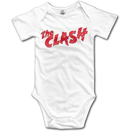 

Newborn Clothes Rock Band The Clash Cool Logo Popular Baby Onesie