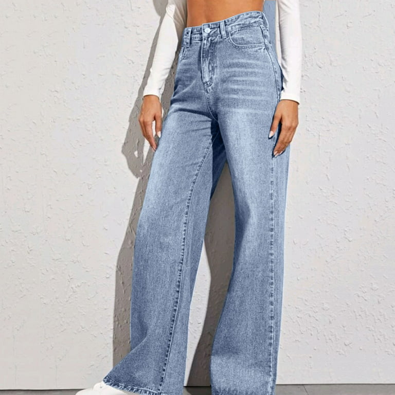 Zara Denim Adjustable Waist Frayed Bottom Jeans