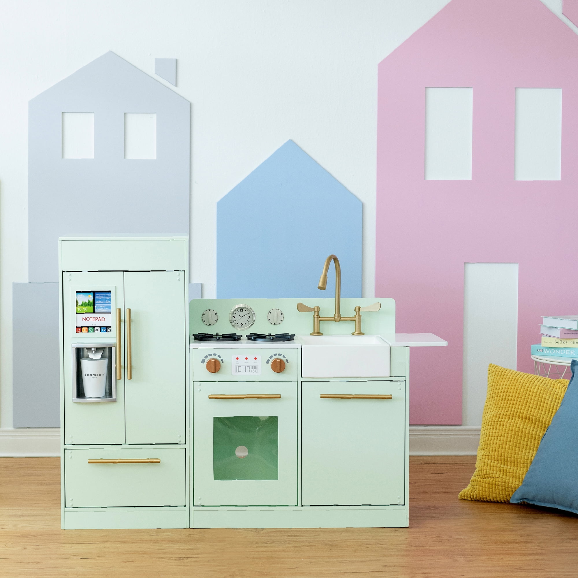 Children's Kitchen Accessories, Foldable Children's Kitchen Mint 