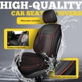 thumbnail image 4 of LINGVIDO Car Seat Covers, Breathable and Waterproof Faux Leather Automotive Seat Covers for Cars SUV Truck Sedan,Universal Driver Seat Cover with Backrest (Front Seat, Beige), 4 of 6