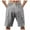 Gray-men's beach shorts, variant on Txeol Mens Elastic Waist Shorts Cargo Casual Baggy Stretch Solid Shorts Lightweight Outdoor Hiking Shorts with Multi Pockets Holiday Deals,Light Blue,S