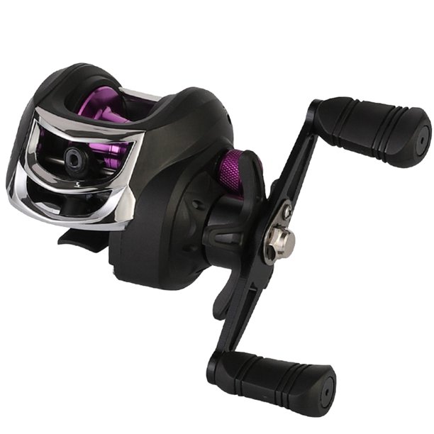 Carrete de pesca Baitcasting de perfil bajo con freno fuerte de arrastre de 8 kg, aparejos de pesca de Metal Tmvgtek pescar