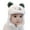 White, variant on Toddler Baby Boys Girls Winter Hat Kids Ear Flap Warm Fleece Lined Knit Beanie Fur Hat
