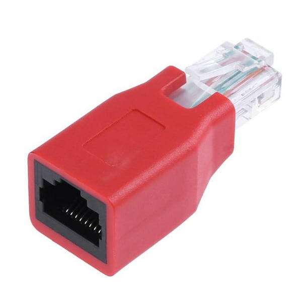 Conector RJ45 macho a hembra CAT6 Reemplazo del adaptador de extensión de red Ethernet Lan para enrutadores / concentradores / conexiones de red RJ45 Inevent PJ7791-02