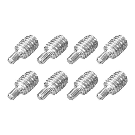 Uxcell 8Pack M4x6mm to M8x10mm Double End Threaded Stud 304 Stainless Steel Screw Bolts